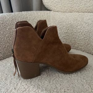 Brown Suede Booties